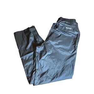 Columbia Men’s Size L Packable Nylon Black Pants Adjustable Ankle Water Resist